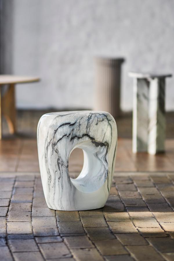 Bloomingville Bard Side Table, Nature, Stoneware