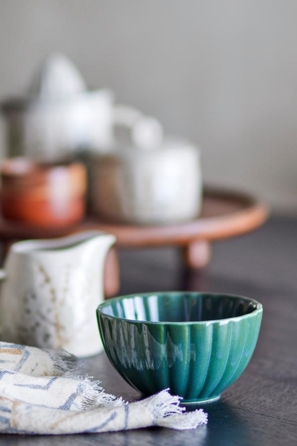 Bloomingville Latina Bowl, Green, Stoneware