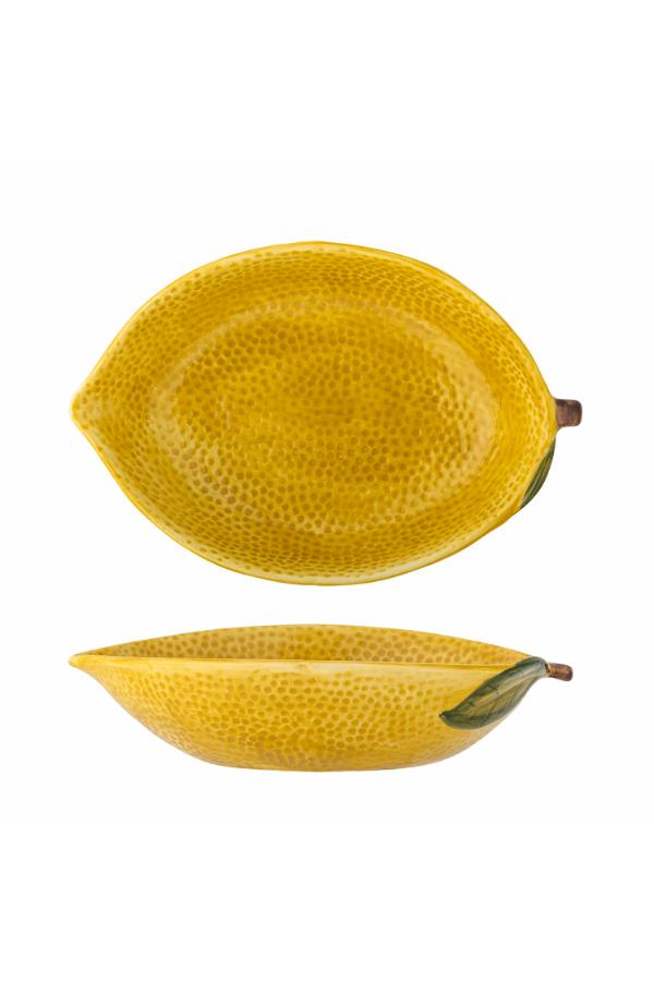 Creative Collection Limone Bowl, Yellow, Stoneware