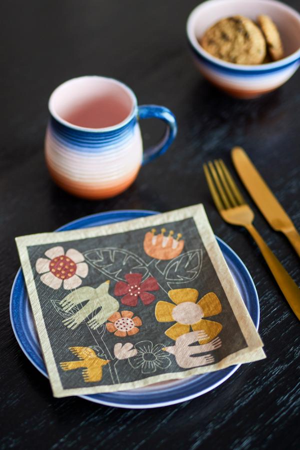 Bloomingville Vivielle Napkin, Multi, FSC®Recycled, Paper
