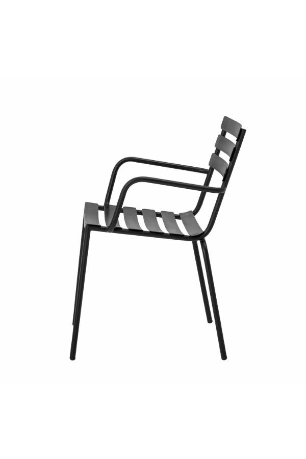 Bloomingville Monsi Dining Chair, Black, Galvanized Metal