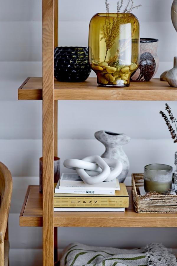 Bloomingville Nori Deco Vase, Grey, Terracotta