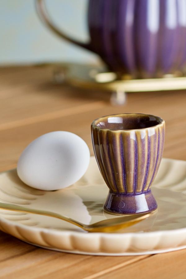 Bloomingville Latina Egg Cup, Purple, Stoneware