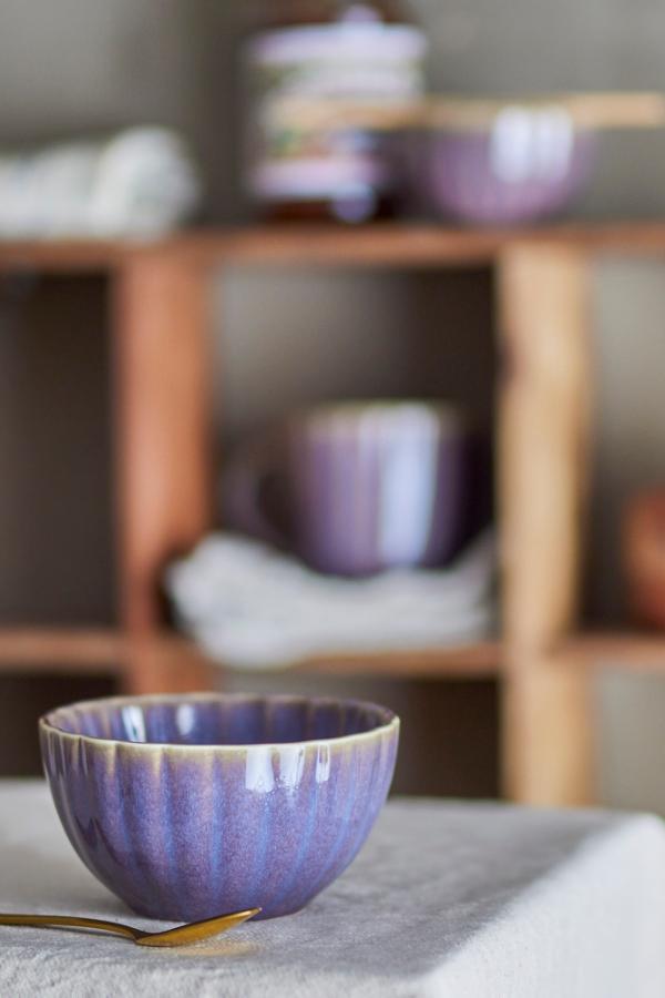 Bloomingville Latina Bowl, Purple, Stoneware