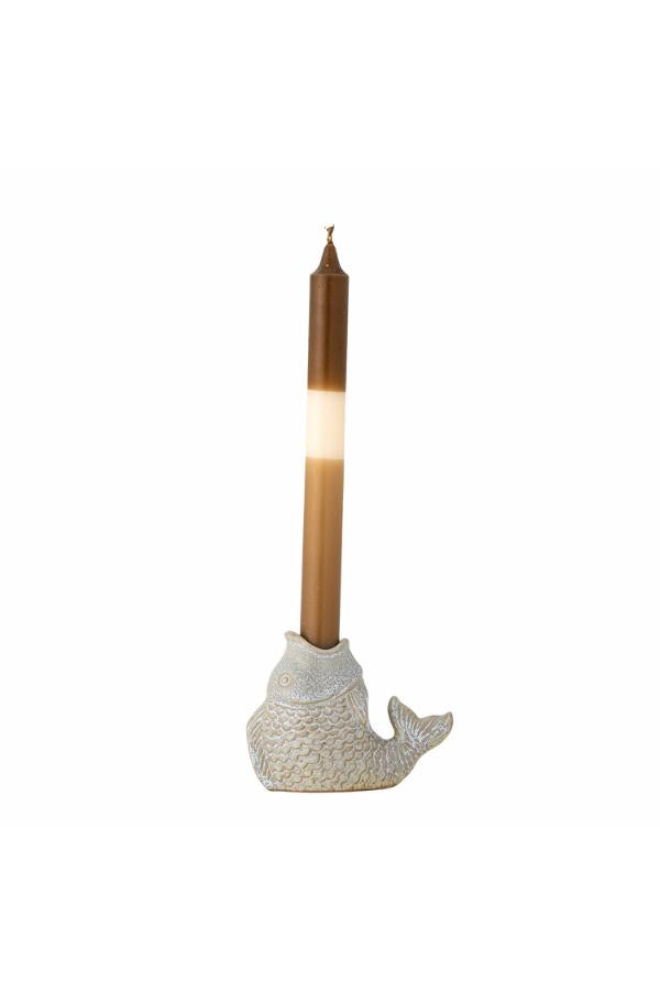 Creative Collection Hiro Candle Holder, Grey, Stoneware