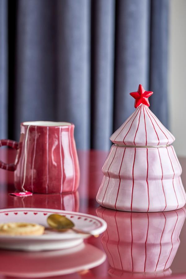 Bloomingville Shirly Jar w/Lid, Rose, Stoneware