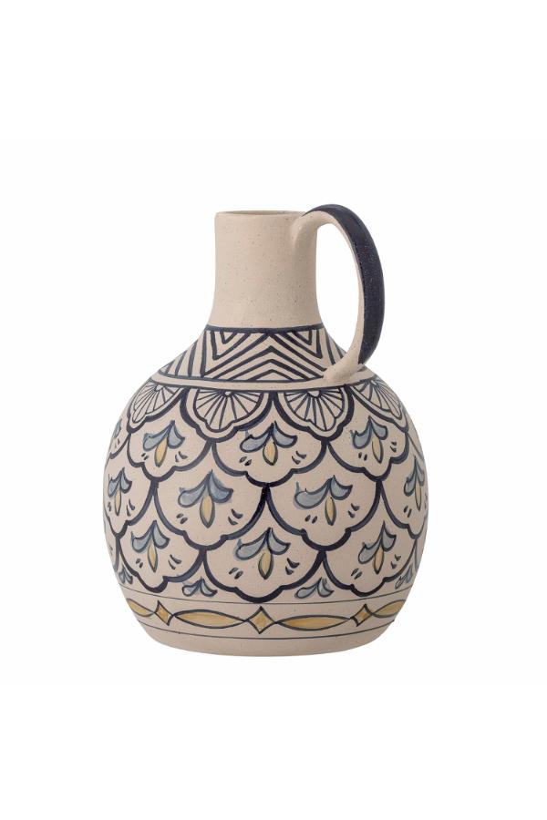 Bloomingville Nadya Vase, Blue, Stoneware