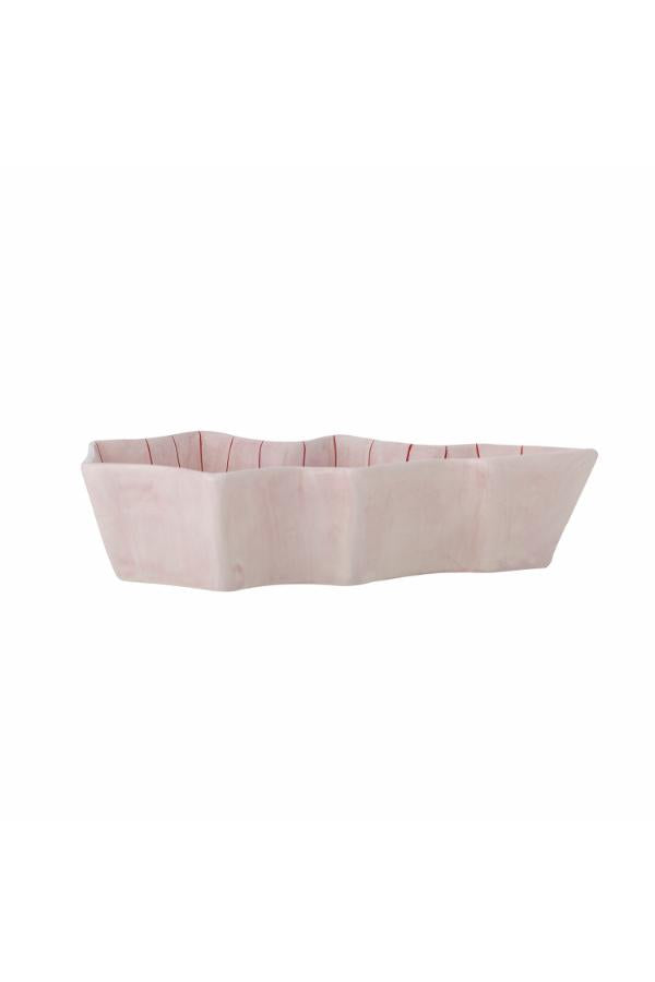Bloomingville Shirly Serving Plate, Rose, Stoneware