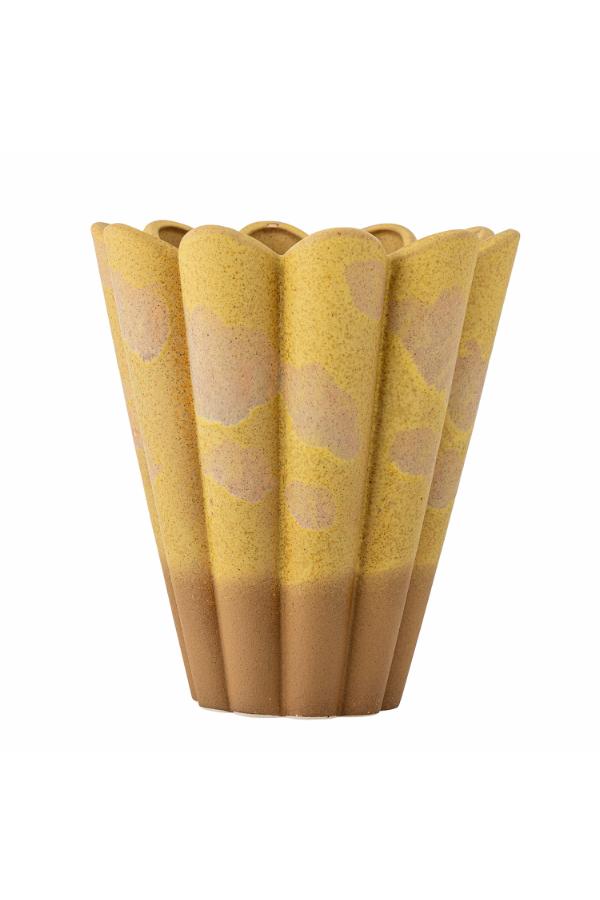 Creative Collection Penn Vase, Yellow, Stoneware