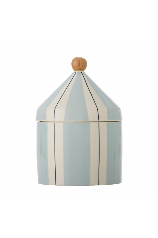 Bloomingville Mini Cimmi Jar w/Lid, Blue, Stoneware