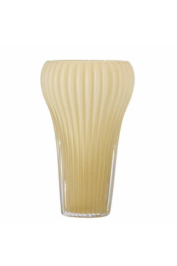 Bloomingville Averie Vase, Yellow, Glass