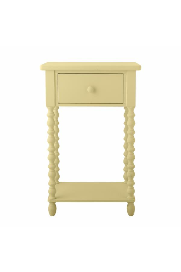 Bloomingville Salino Side Table, Yellow, Firwood