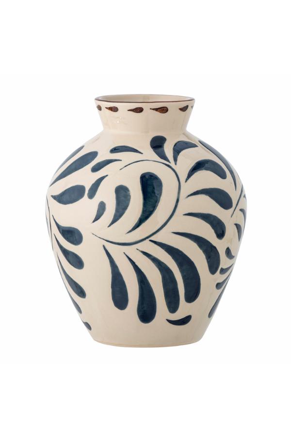 Bloomingville Heikki Vase, Blue, Stoneware
