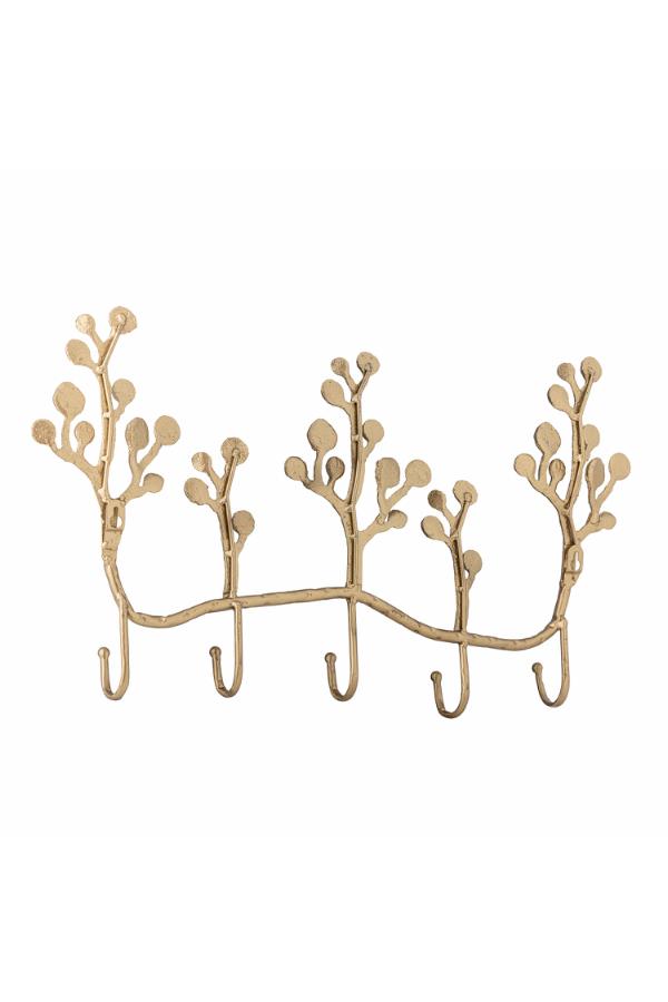 Creative Collection Padova Coat Rack, Brass, Metal