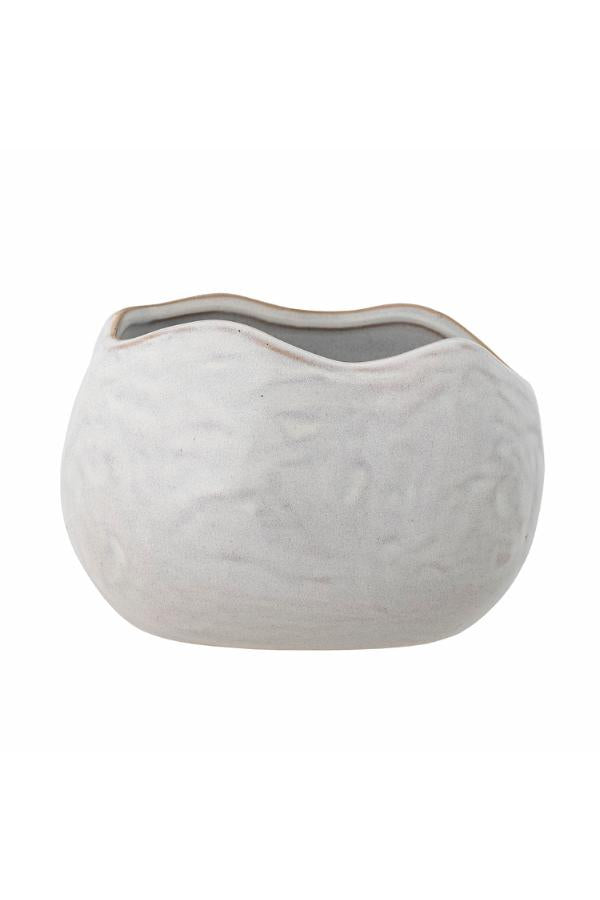 Bloomingville Pennie Flowerpot, White, Stoneware