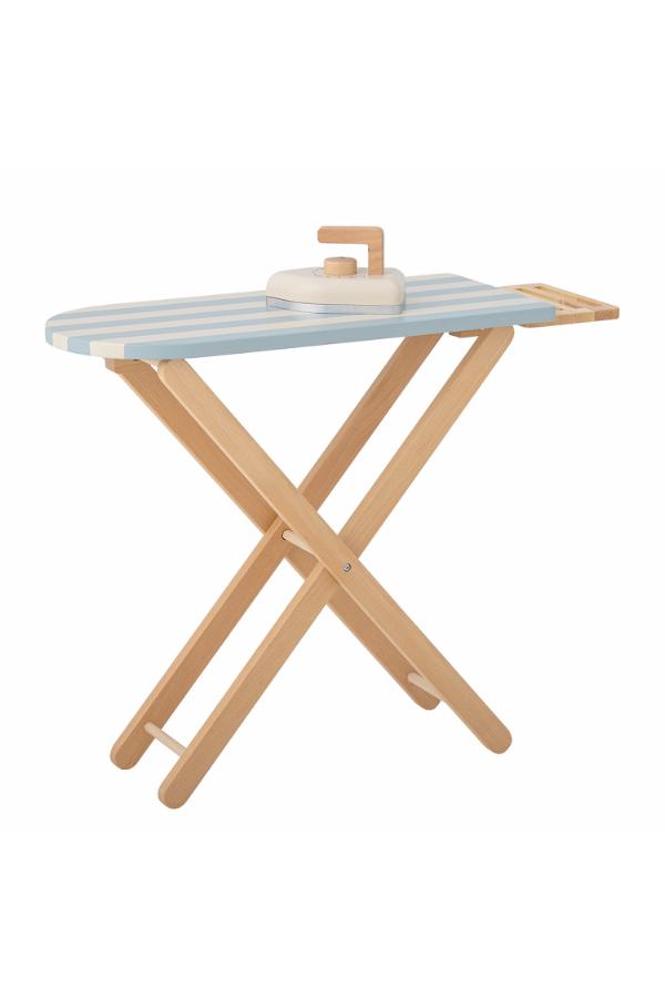 Bloomingville Mini Sande Toy Ironing Board & Iron, Blue, FSC®100%, MDF