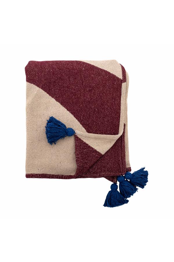 Bloomingville Cimmi Throw, Multi, Recycled Cotton