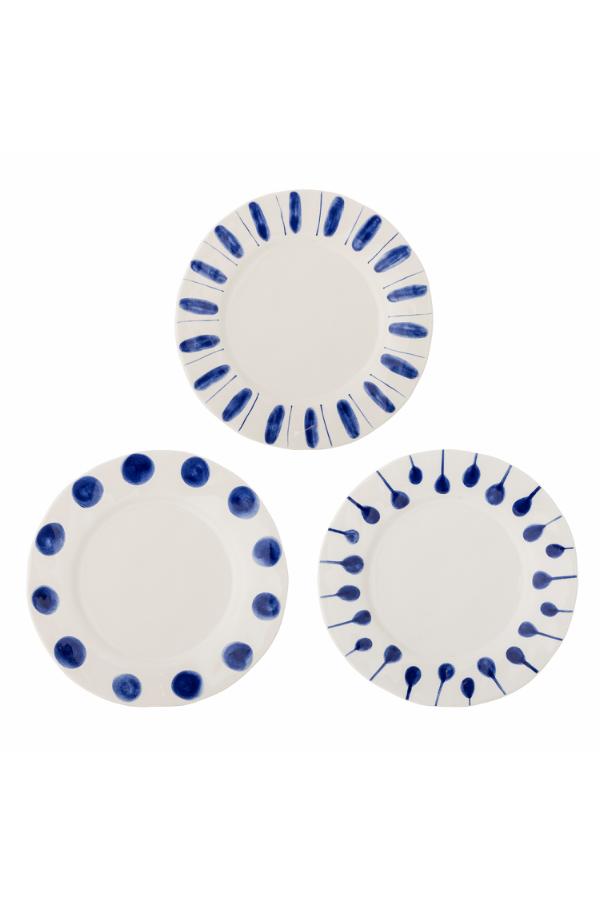 Creative Collection Linora Plate, Blue, Stoneware
