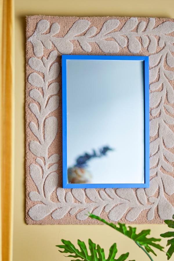 Bloomingville Atle Wall Mirror, Blue, MDF