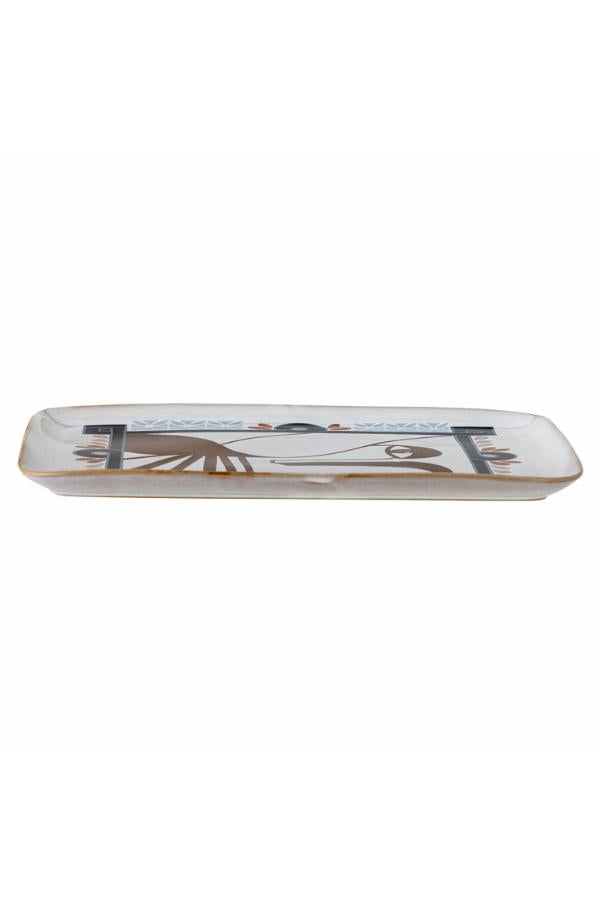 Bloomingville Rudaur Serving Plate, Multi, Stoneware