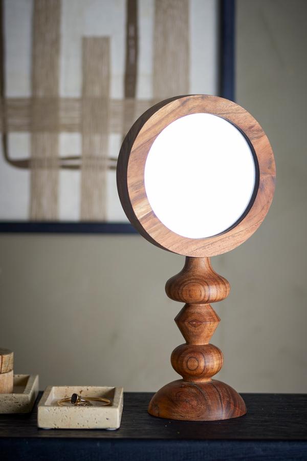 Bloomingville Malukka Table Mirror, Brown, Acacia