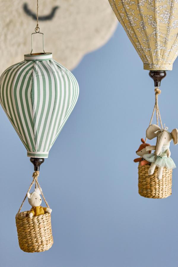 Bloomingville Mini Pomp Mobile, Green, Polyester