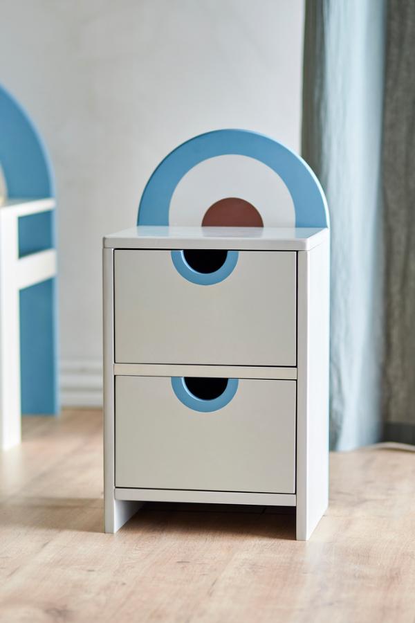 Bloomingville Mini Kiki Drawers, Multi, FSC®Mix, MDF