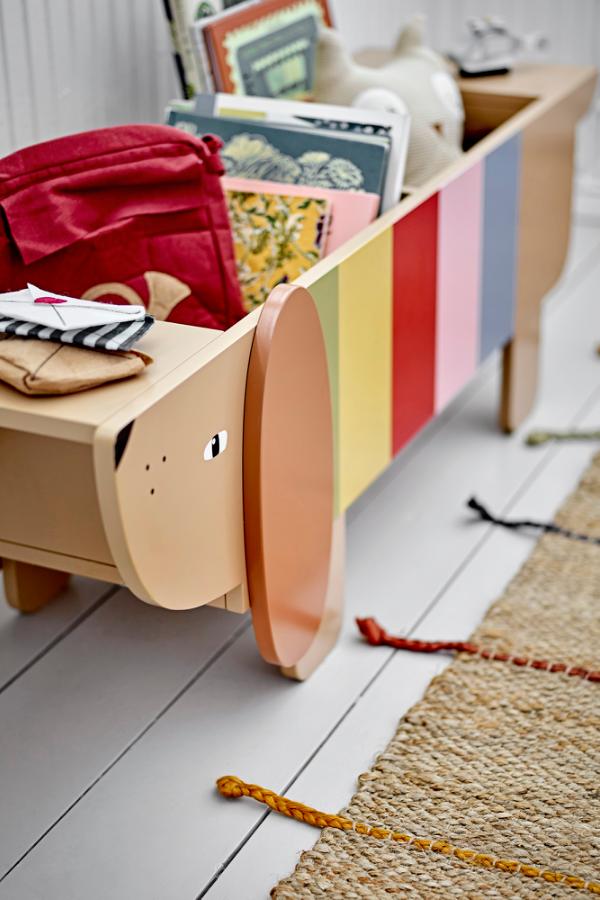 Bloomingville Mini Charlie Book Stand, Multi, FSC®100%, MDF