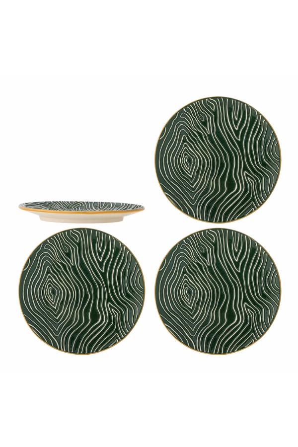 Bloomingville Woodsby Plate, Multi, Stoneware