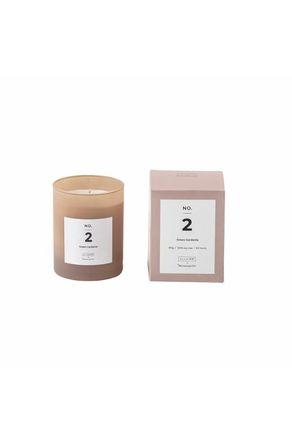 Illume X Bloomingville NO. 2 - Green Gardenia Scented Candle, Rose, Natural Wax