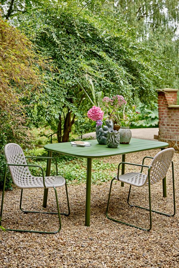 Bloomingville Calana Dining Table, Green, Metal