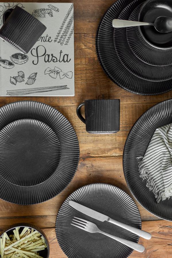 Bloomingville Neri Bowl, Black, Stoneware