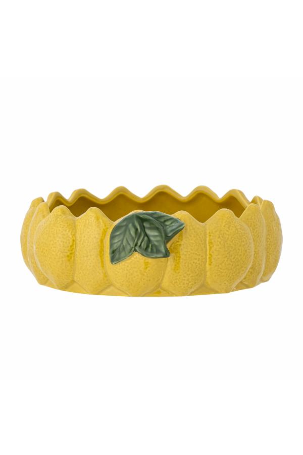 Creative Collection Limone Bowl, Yellow, Stoneware