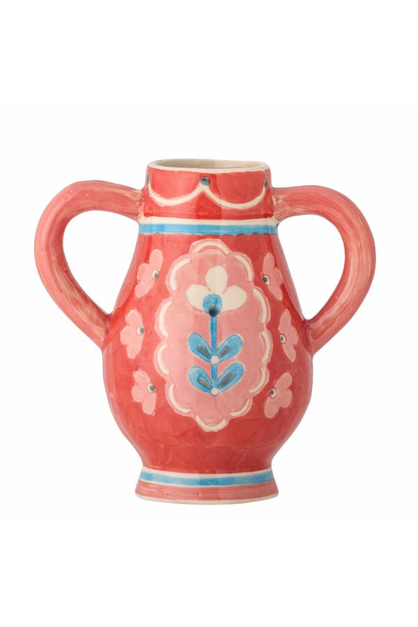 Bloomingville Odina Vase, Rose, Stoneware