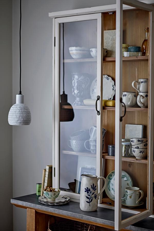 Creative Collection Elga Pendant Lamp, White, Stoneware