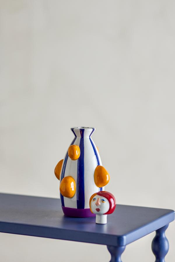 Bloomingville Conneli Candle Holder, Multi, Ceramic