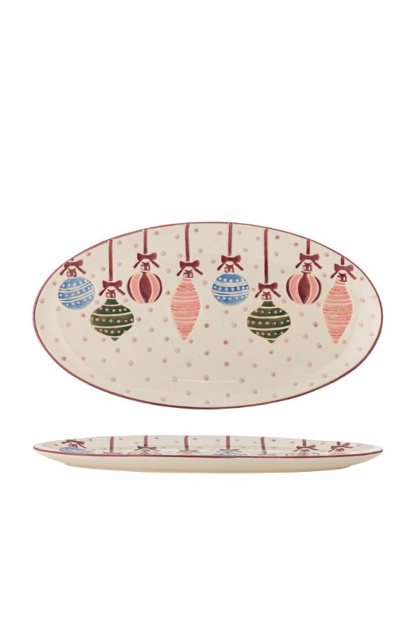 Bloomingville Ornamentia Serving Plate, Multi, Stoneware