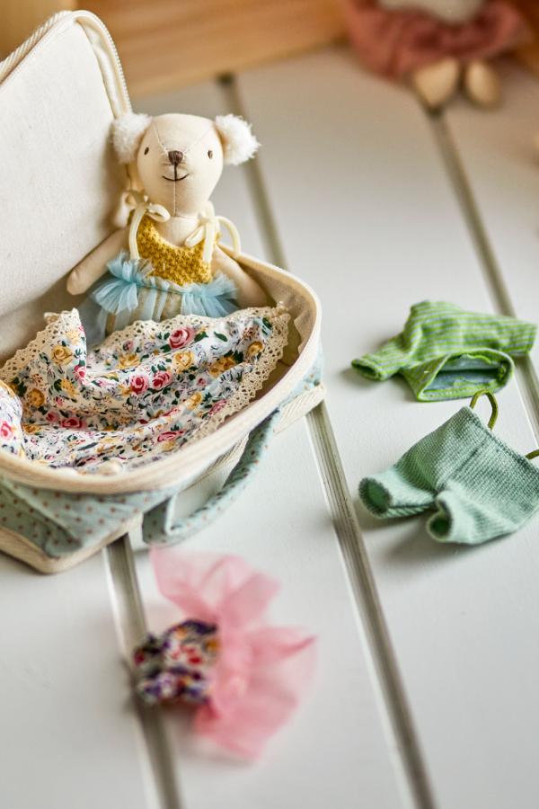 Bloomingville Mini Lara Doll, Multi, Polyester