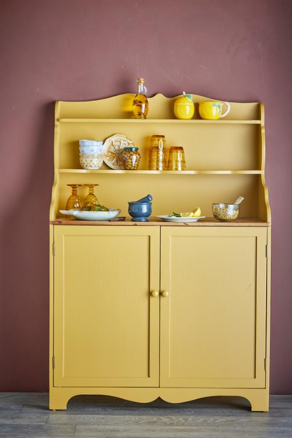 Creative Collection Libby Cabinet, Yellow, Pine