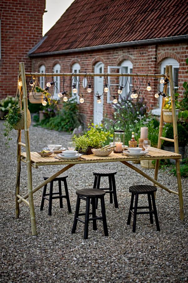 Bloomingville Malo Dining Table, Nature, Bamboo