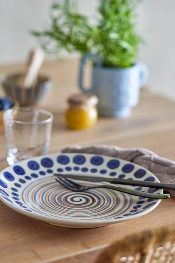 Bloomingville Shama Plate, Multi, Stoneware