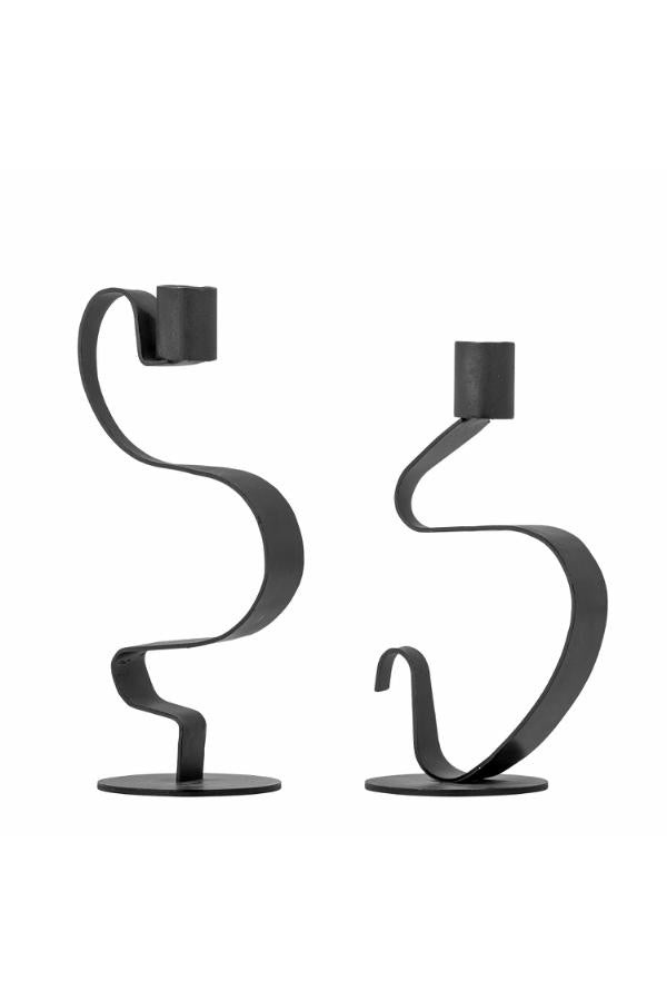 Bloomingville Do Candle Holder, Black, Metal