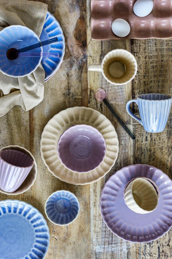 Bloomingville Latina Plate, Blue, Stoneware