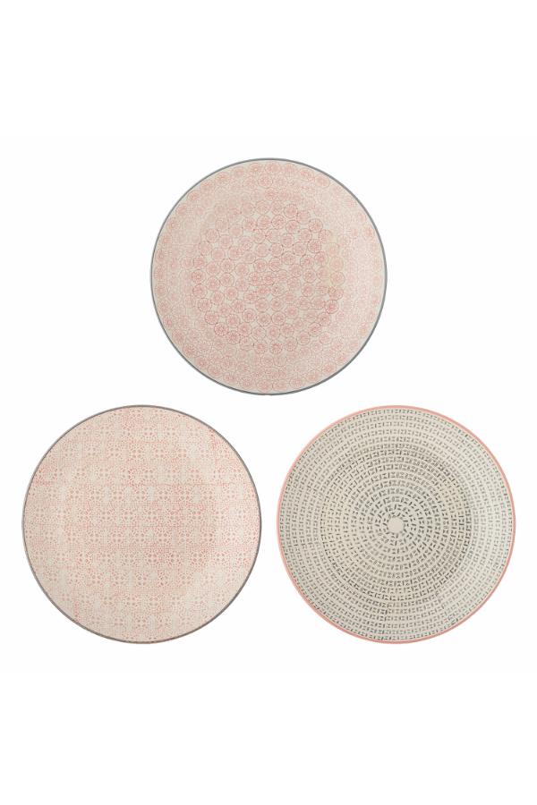 Bloomingville Cécile Plate, Multi, Stoneware
