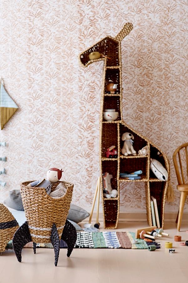 Bloomingville Mini Kalu Bookcase, Nature, Bankuan Grass