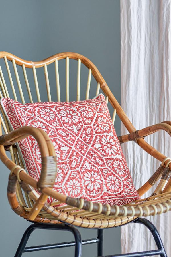Bloomingville Madita Cushion, Red, Cotton