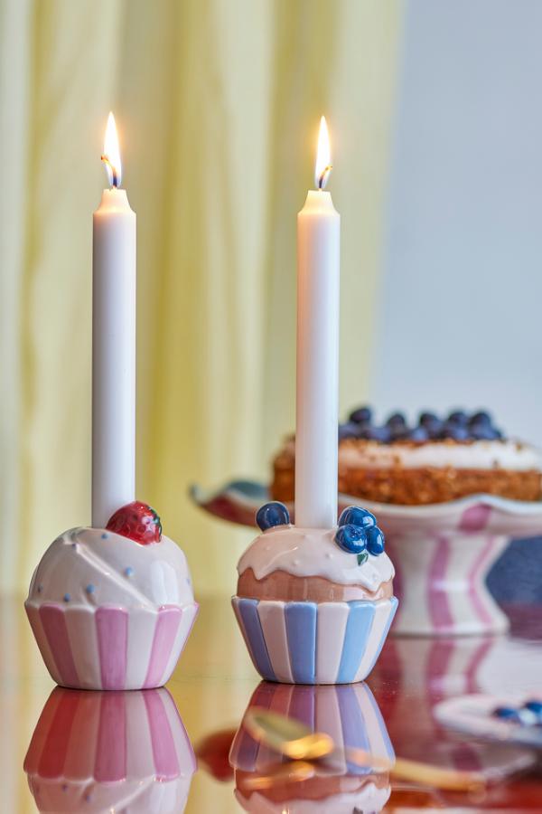 Bloomingville Chip Candle Holder, Multi, Stoneware