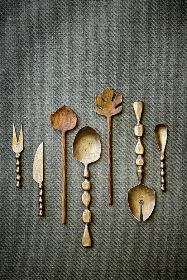 Bloomingville Haolin Cheese Utensil, Brass, Metal