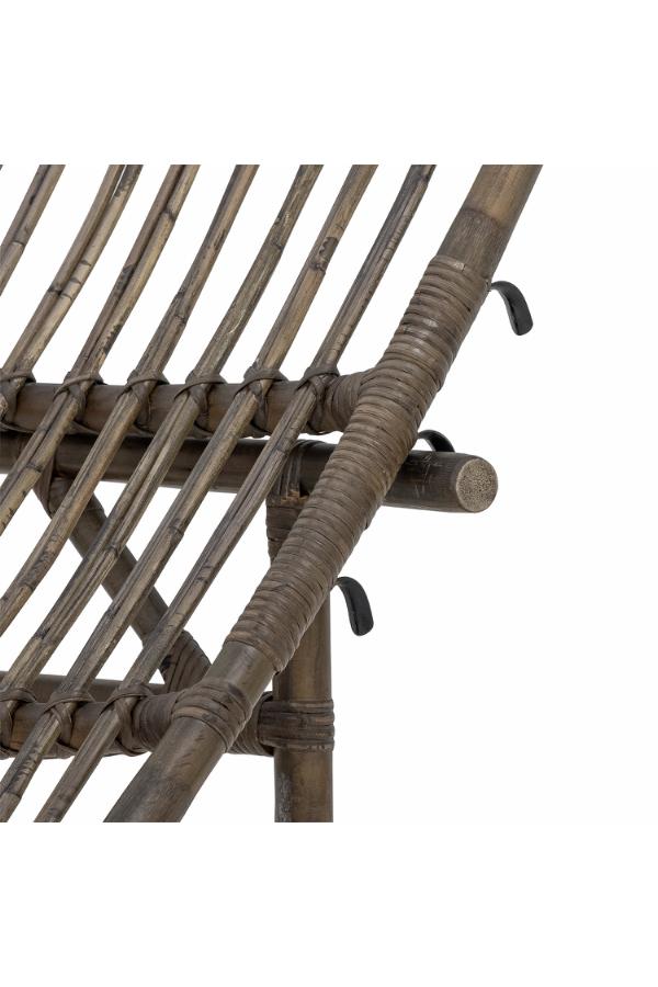Bloomingville Dione Deck Chair, Brown, Rattan
