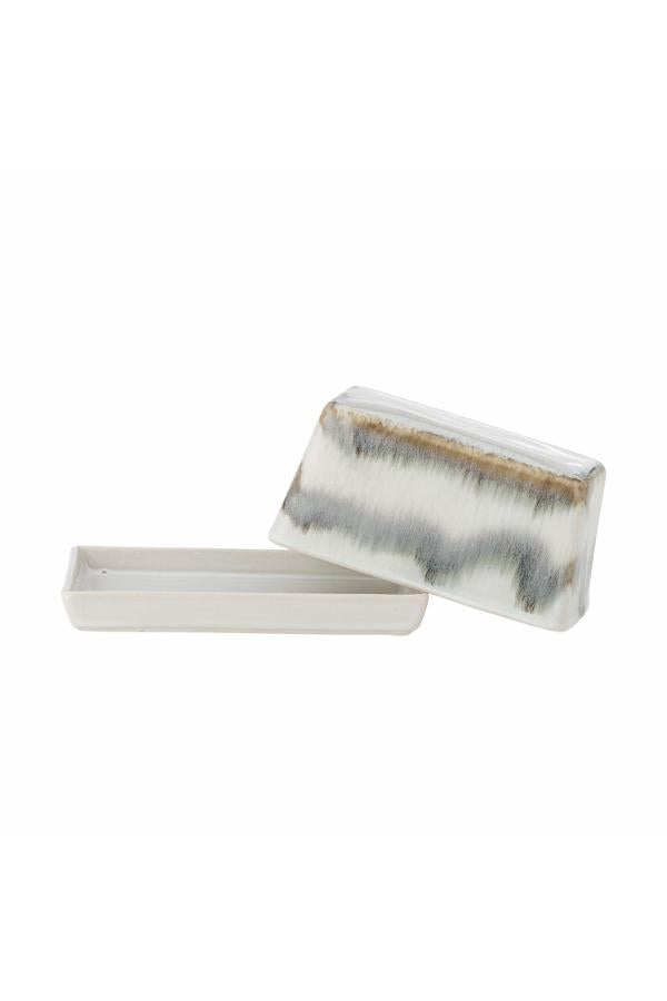 Bloomingville Paula Butter Box, Grey, Stoneware